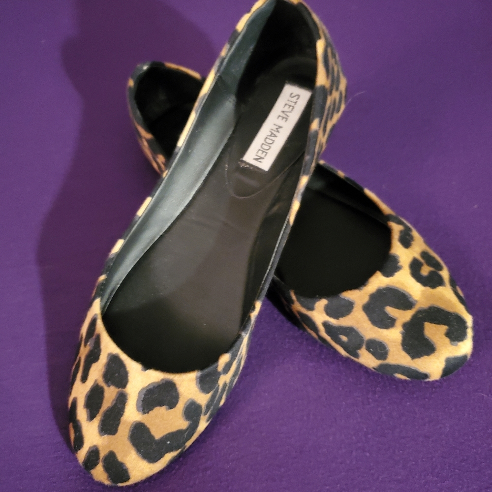 Steve Madden leopard print ballet flats